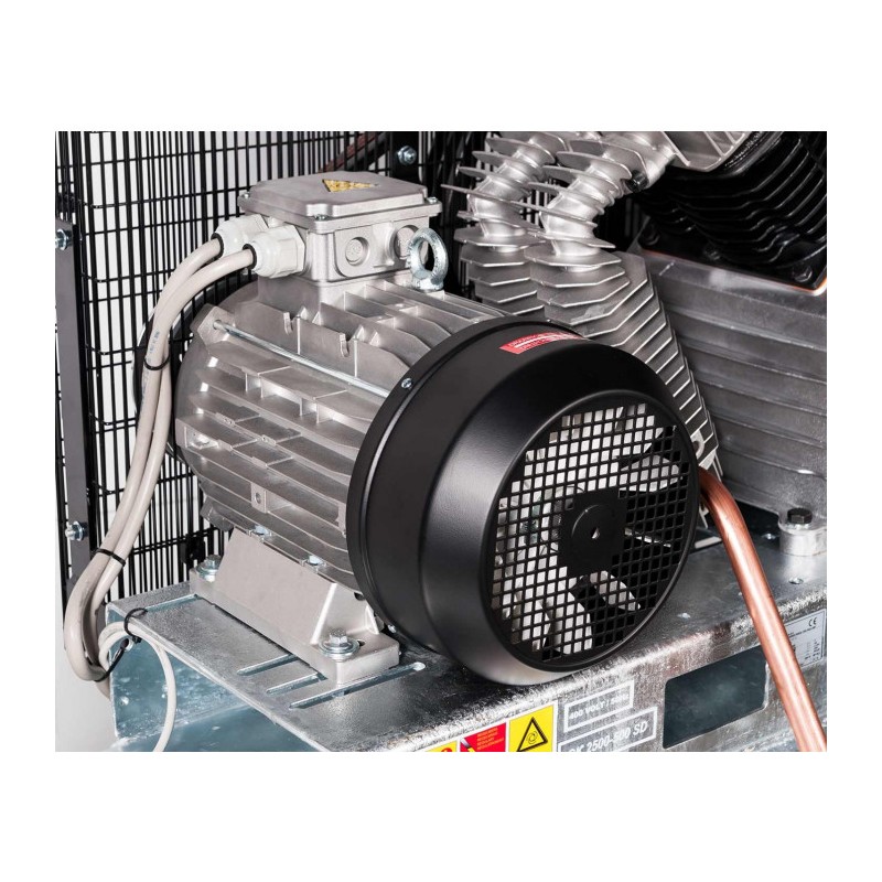 Kompresor G 2000-500 SD Pro 11 bar 15 KM/11 kW 400V 1272 l/min 500 l galwanizowany - połączenie gwiazda-trójkąt