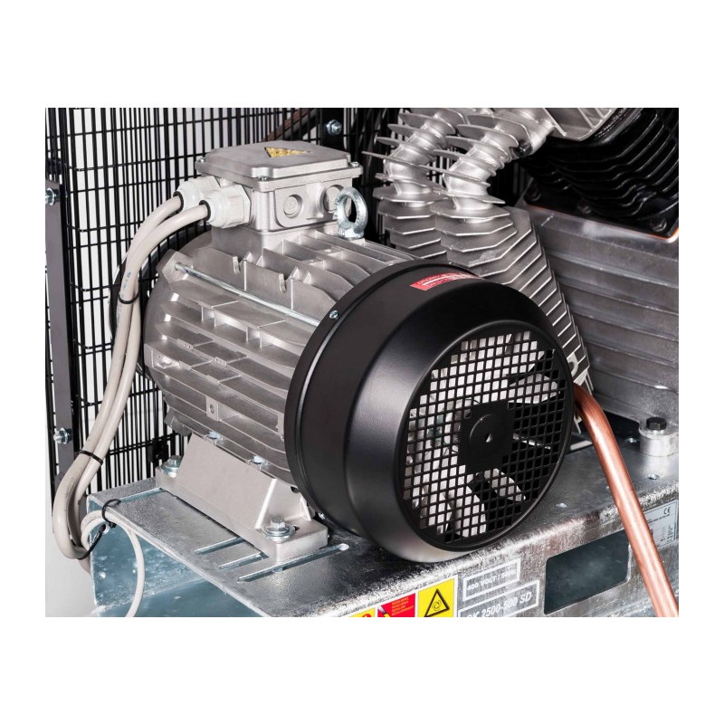 Kompresor G 2500-500 SD Pro 11 bar 20 KM/15 kW 400V 1420 l/min 500 l galwanizowany - połączenie gwiazda-trójkąt