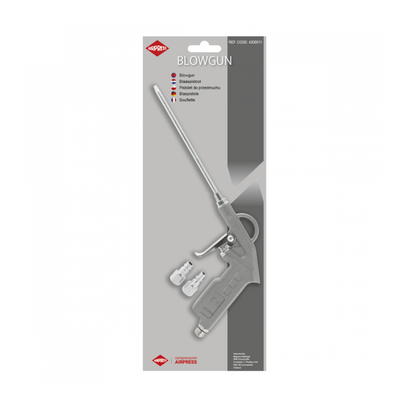 Pistolet do przedmuchu długi w blistrze