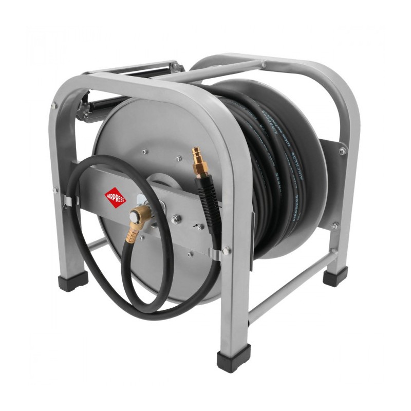 Wąż pneumatyczny na bębnie automatyczny podłogowy 1/4" 30 m 8 x 14 mm 20 bar