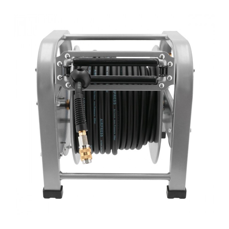 Wąż pneumatyczny na bębnie automatyczny podłogowy 1/4" 30 m 8 x 14 mm 20 bar