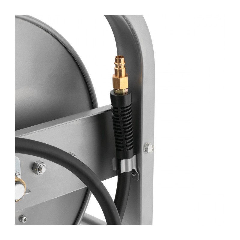 Wąż pneumatyczny na bębnie automatyczny podłogowy 1/4" 30 m 8 x 14 mm 20 bar