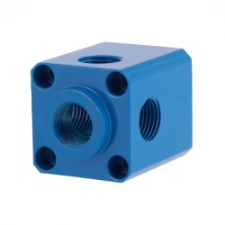 Aluminiowa kostka-rozdzielacz 5 x 1/2"