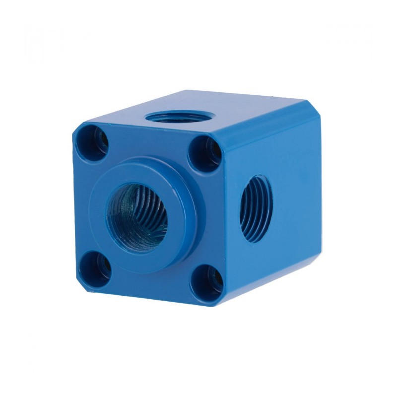 Aluminiowa kostka-rozdzielacz 5 x 1/2"