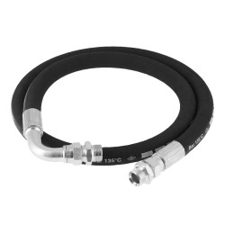 Wąż wysokociśnieniowy 3/4" 1 m 105 bar - końcówka prosta + kątowa