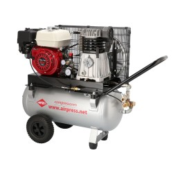 Kompresor spalinowy dwutłokowy BM 100/410 (Honda GP160) 10 bar 4.8 KM/ 3.6 kW 247 l/min 100 l