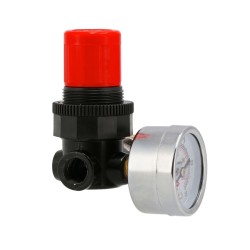 Reduktor ciśnienia 1/4" 12 bar z manometrem i szybkozłączem 1/4"
