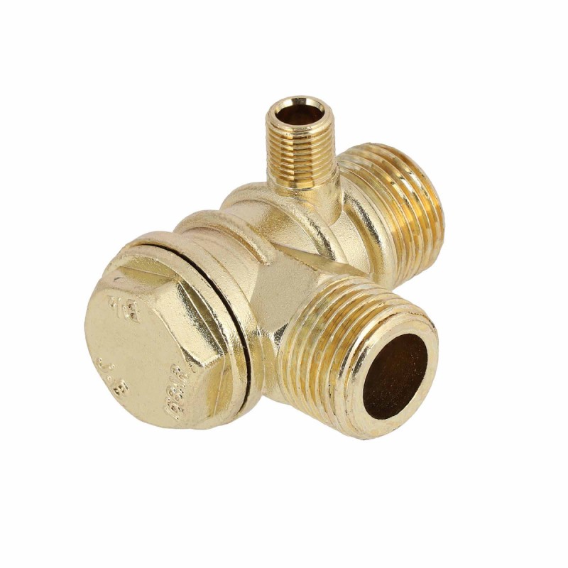 Zawór zwrotny do kompresora pionowego 1/2" x 1/2" x 1/8" (do modeli 50l)