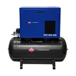 Cichy kompresor dwutłokowy APZ 500-200 10 bar 4 KM/3 kW 378 l/min 200 l