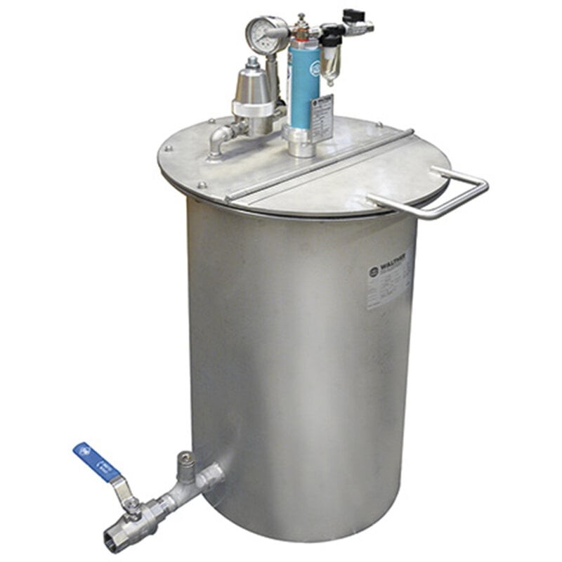 Zbiornik ciśnieniowy FMB 125, z mieszadłem elektrycznym 0,37 kW - Walther Pilot