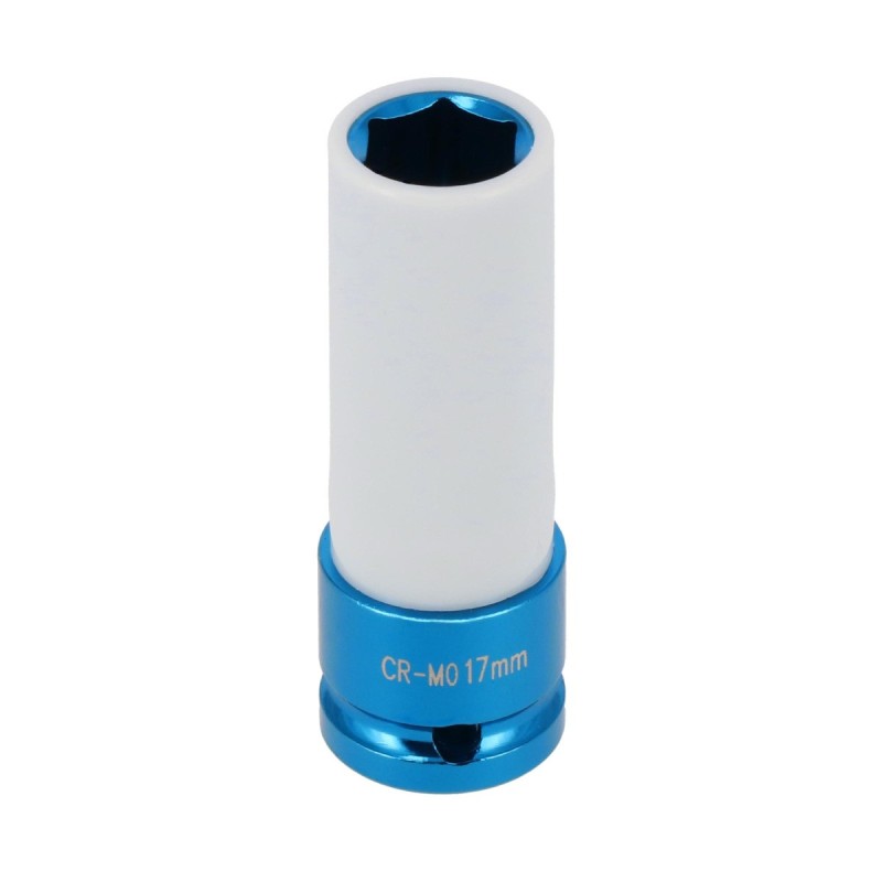 Klucz udarowy pneumatyczny 1/2" + 3 nasadki udarowe + 3 nasadki do felg aluminiowych - zestaw wulkanizatora