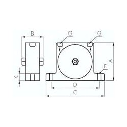 Wibrator turbinowy, 8.610 N, 8.000 obr./min (Standard)
