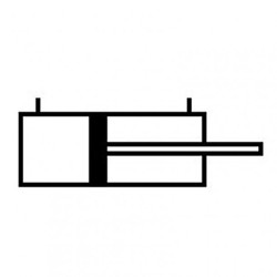 SIŁOWNIK ISO 21287 FI32/80 Z MAGNESEM KOMPAKT G.ZEW