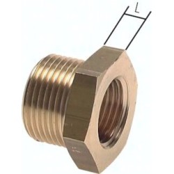Nypel redukcyjny M14x1,5(GZ)-M10x1(GW), mosiądz