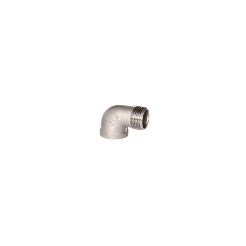 Kolano gwintowane 90 stopni Rp 1/8 GW/R 1/8 GZ, stal nierdzewna (AISI316)